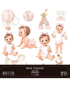 Papers For You Decor Transfers 12x12 Inch Sweet Baby Girl (PFY-14799)* Papers For You Decor Transfers 12x12 Inch Sweet Baby Girl (PFY-14799)*