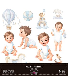 Papers For You Decor Transfers 12x12 Inch Sweet Baby Boy (PFY-14801)* Papers For You Decor Transfers 12x12 Inch Sweet Baby Boy (PFY-14801)*