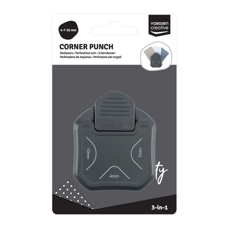 Vaessen Creative 3 in 1 Hoekpons Graphite (2137-005)