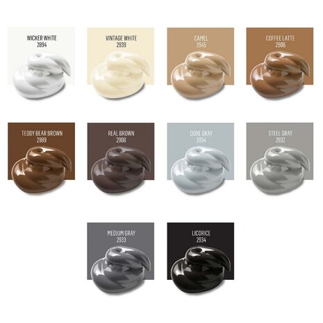 Folkart Multi-Surface Satin Paint Set Neutrals (3028-12057)