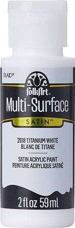 Folkart Multi-Surface Satin Titanium White (2938) Folkart Multi-Surface Satin Titanium White (2938)