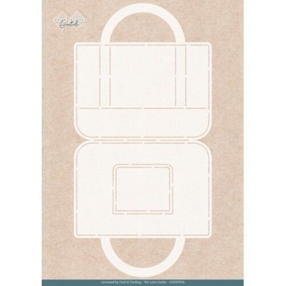 Card Deco Folding Card Stencil Tulip Handbag (CDEST058) Card Deco Folding Card Stencil Tulip Handbag (CDEST058)