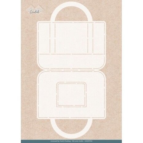Card Deco Folding Card Stencil Tulip Handbag (CDEST058) Card Deco Folding Card Stencil Tulip Handbag (CDEST058)