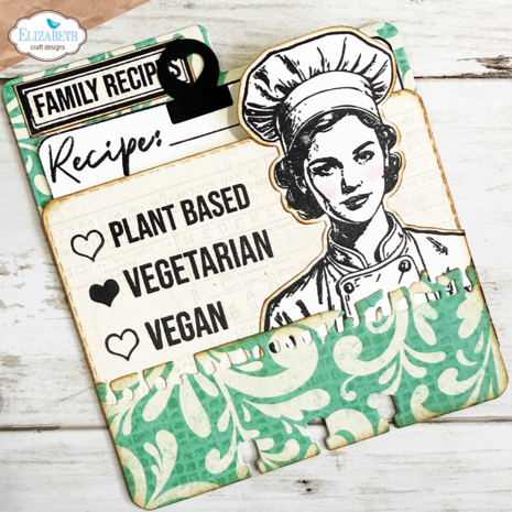 Elizabeth Craft Designs Card Lab Stamp & Dies Let's Cook (CSD395) Elizabeth Craft Designs Card Lab Stamp & Dies Let's Cook (CSD395)