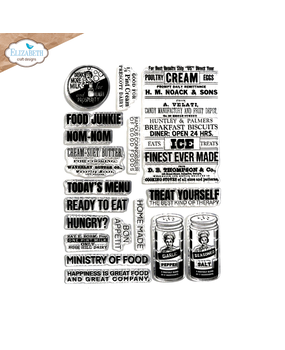 Elizabeth Craft Designs Card Lab A5 Clear Stamps Let's Eat (CS397) Elizabeth Craft Designs Card Lab A5 Clear Stamps Let's Eat (CS397)