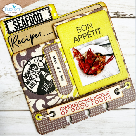 Elizabeth Craft Designs Card Lab A5 Clear Stamps Let's Eat (CS397) Elizabeth Craft Designs Card Lab A5 Clear Stamps Let's Eat (CS397)