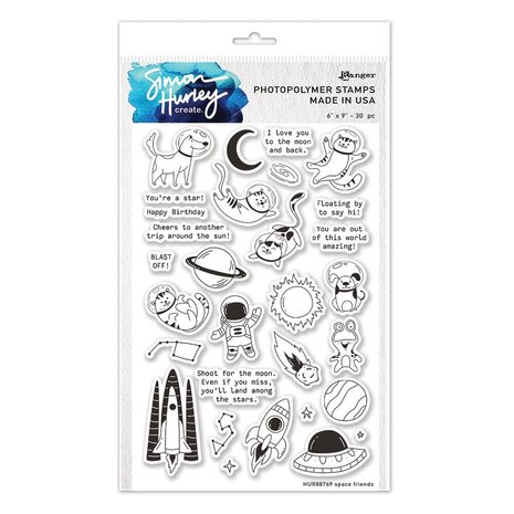 Simon Hurley Create Space Friends Clear Stamps (HUR88769) Simon Hurley Create Space Friends Clear Stamps (HUR88769)