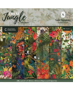 Crafter's Companion Royal Jungle 8x8 Inch Vellum Pad (S-RJ-VELPAD8)