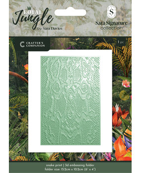 Crafter's Companion Royal Jungle 3D Embossing Folder Snake Print (S-RJ-3D-EF4-SNPR) Crafter's Companion Royal Jungle 3D Embossing Folder Snake Print (S-RJ-3D-EF4-SNPR)