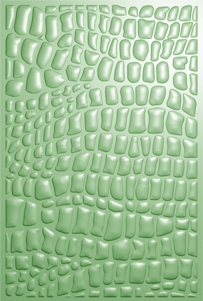 Crafter's Companion Royal Jungle 3D Embossing Folder Crocodile Print (S-RJ-3D-EF4-CRPR)
