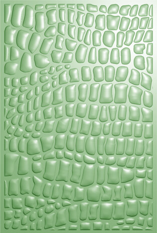 Crafter's Companion Royal Jungle 3D Embossing Folder Crocodile Print (S-RJ-3D-EF4-CRPR)