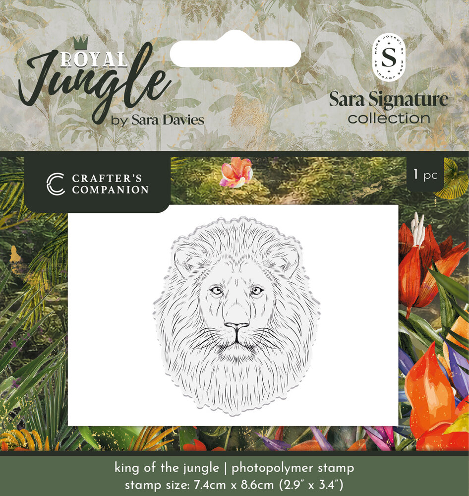 Crafter's Companion Royal Jungle Clear Stamps King of the Jungle (S-RJ-STP-KING) Crafter's Companion Royal Jungle Clear Stamps King of the Jungle (S-RJ-STP-KING)
