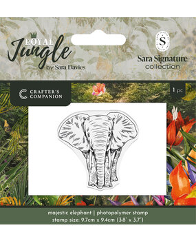Crafter's Companion Royal Jungle Clear Stamps Majestic Elephant (S-RJ-STP-MAEL) Crafter's Companion Royal Jungle Clear Stamps Majestic Elephant (S-RJ-STP-MAEL)