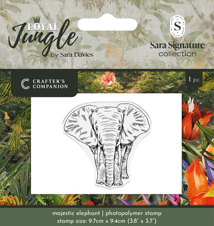 Crafter's Companion Royal Jungle Clear Stamps Majestic Elephant (S-RJ-STP-MAEL) Crafter's Companion Royal Jungle Clear Stamps Majestic Elephant (S-RJ-STP-MAEL)