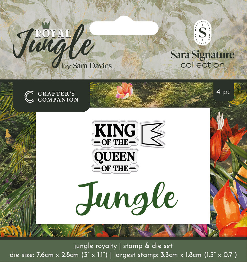 Crafter's Companion Royal Jungle Stamp & Die Jungle Royalty (S-RJ-STD-JURO) Crafter's Companion Royal Jungle Stamp & Die Jungle Royalty (S-RJ-STD-JURO)