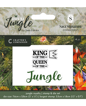 Crafter's Companion Royal Jungle Stamp & Die Jungle Royalty (S-RJ-STD-JURO) Crafter's Companion Royal Jungle Stamp & Die Jungle Royalty (S-RJ-STD-JURO)