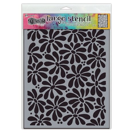 Ranger Dylusions Large Stencil Field of Daisies (DYS87571)