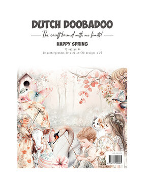 Dutch Doobadoo Happy Spring A4 Collage Paperset (473.005.075) Dutch Doobadoo Happy Spring A4 Collage Paperset (473.005.075)