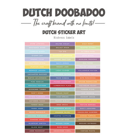 Dutch Doobadoo Dutch Sticker Art A4 Distress Labels (491.200.034) Dutch Doobadoo Dutch Sticker Art A4 Distress Labels (491.200.034)
