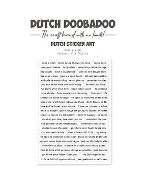 Dutch Doobadoo Dutch Sticker Art A5 Make A Wish (491.200.035)