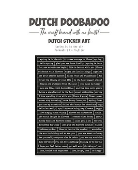 Dutch Doobadoo Dutch Sticker Art A5 Spring is in the Air (491.200.036) Dutch Doobadoo Dutch Sticker Art A5 Spring is in the Air (491.200.036)