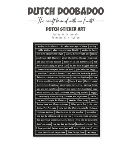 Dutch Doobadoo Dutch Sticker Art A5 Spring is in the Air (491.200.036) Dutch Doobadoo Dutch Sticker Art A5 Spring is in the Air (491.200.036)