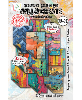 AALL and Create Design Paper A5 Bright & Broken (AALL-PA-023) AALL and Create Design Paper A5 Bright & Broken (AALL-PA-023)
