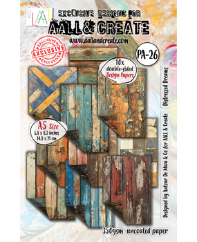AALL and Create Design Paper A5 Distressed Dreams (AALL-PA-026)