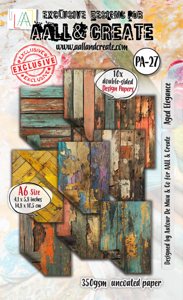 AALL and Create Design Paper A6 Aged Elegance (AALL-PA-027)