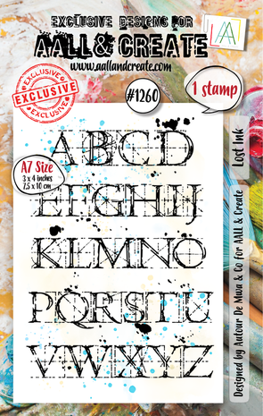 AALL and Create Clear Stamp Set A7 Lost Ink (AALL-TP-1260) AALL and Create Clear Stamp Set A7 Lost Ink (AALL-TP-1260)