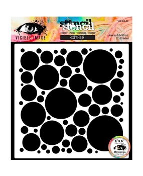 Visible Image Sixty Four 6x6 Inch Stencil (PD9406)