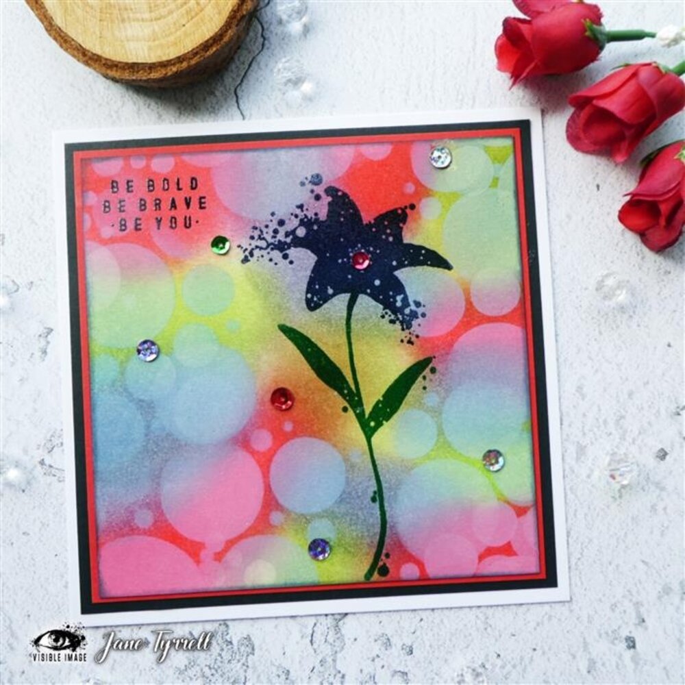 Visible Image Sixty Four 6x6 Inch Stencil (PD9406)