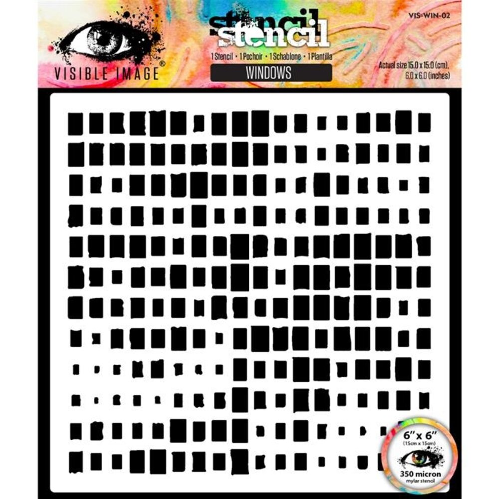 Visible Image Windows 6x6 Inch Stencil (YT9419)