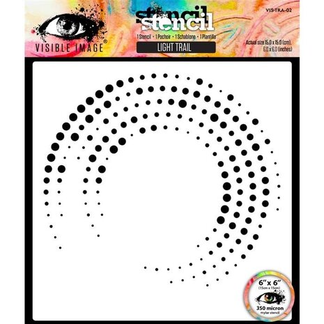 Visible Image Light Trail 6x6 Inch Stencil (VX9484)