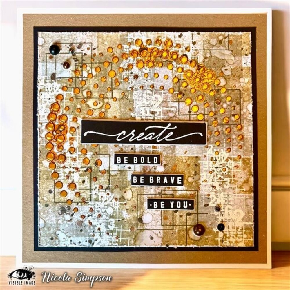 Visible Image Light Trail 6x6 Inch Stencil (VX9484)