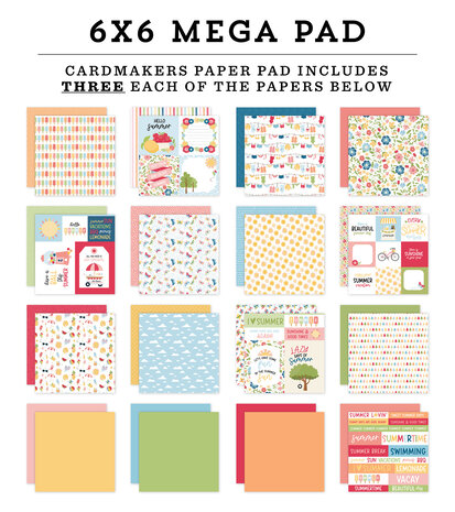 Echo Park Have A Great Summer 6X6 Inch Mega Pad (HAGS424031) Echo Park Have A Great Summer 6X6 Inch Mega Pad (HAGS424031)