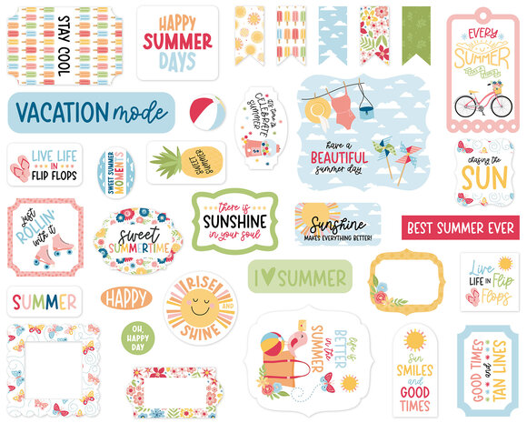 Echo Park Have A Great Summer Ephemera (HAGS424024) Echo Park Have A Great Summer Ephemera (HAGS424024)