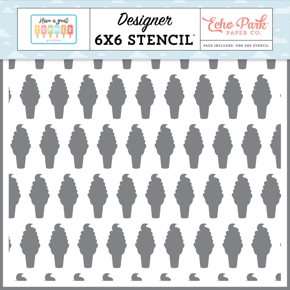 Echo Park Have A Great Summer Stencil Sweet Ice Cream (HAGS424035)