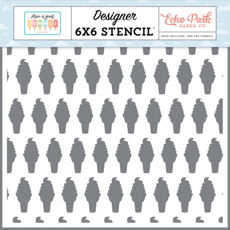 Echo Park Have A Great Summer Stencil Sweet Ice Cream (HAGS424035)