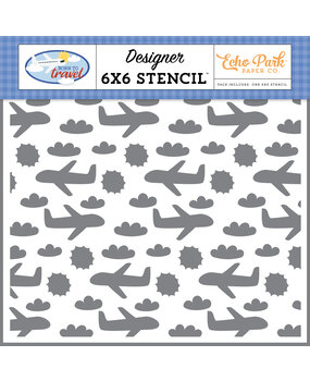 Echo Park Born To Travel Stencil Let's Fly Away (BTT425034)