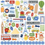 Echo Park Born To Travel 12x12 Inch Element Sticker (BTT425014)