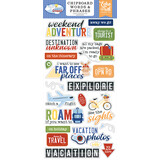 Echo Park Born To Travel 6x13 Inch Chipboard Word & Phrases (BTT425022)