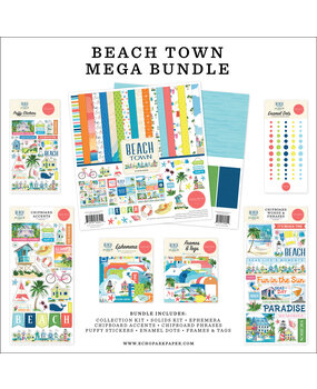 Carta Bella Beach Town 12x12 Inch Mega Bundle (CBBT427050) Carta Bella Beach Town 12x12 Inch Mega Bundle (CBBT427050)
