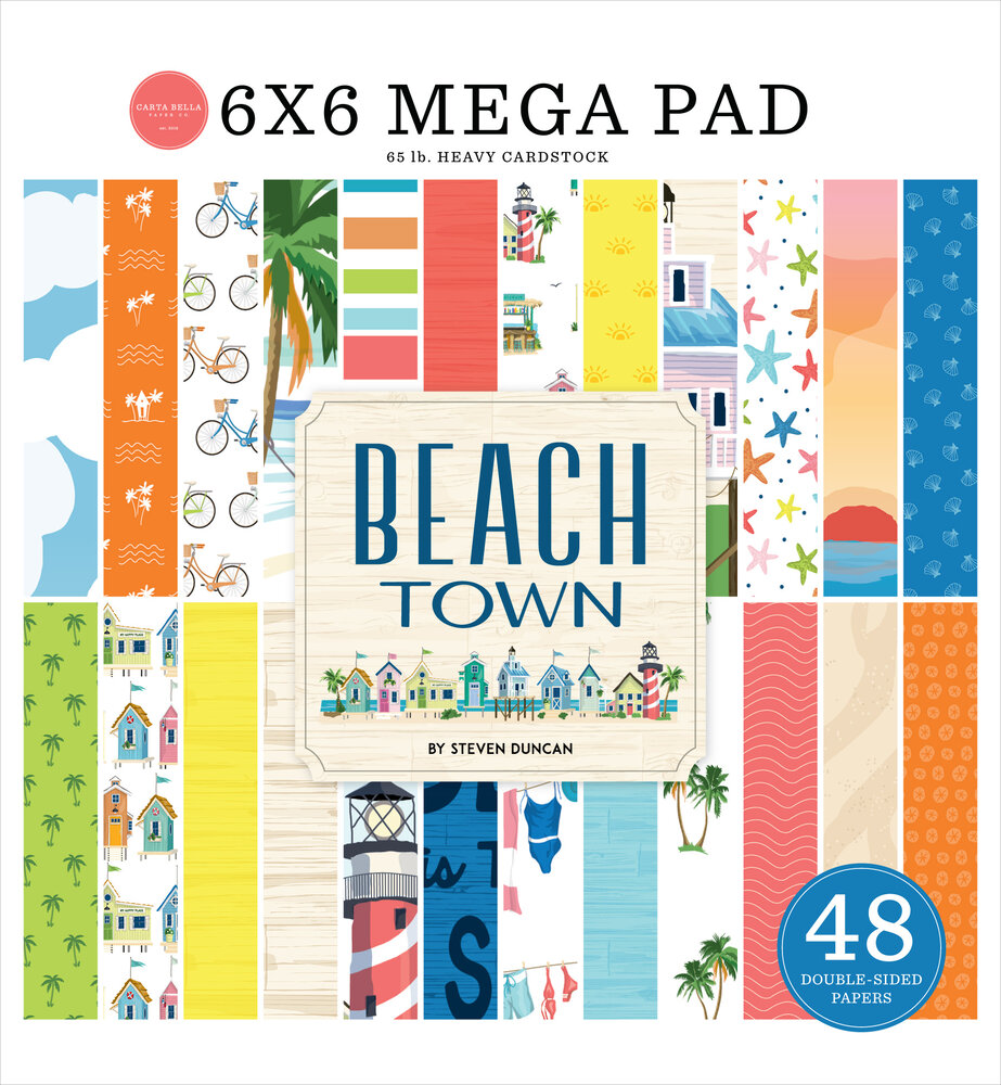 Carta Bella Beach Town 6x6 Inch Mega Pad (CBBT427031) Carta Bella Beach Town 6x6 Inch Mega Pad (CBBT427031)