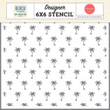 Carta Bella Beach Town Stencil Palm Tree Paradise (CBBT427033)
