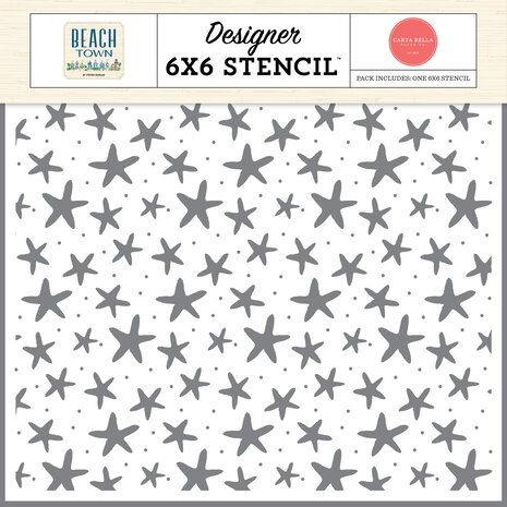 Carta Bella Beach Town Stencil Starfish Seas (CBBT427034) Carta Bella Beach Town Stencil Starfish Seas (CBBT427034)