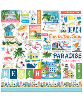 Carta Bella Beach Town 12x12 Inch Element Sticker (CBBT427014) Carta Bella Beach Town 12x12 Inch Element Sticker (CBBT427014)