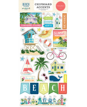 Carta Bella Beach Town 6x13 Inch Chipboard Accents (CBBT427021) Carta Bella Beach Town 6x13 Inch Chipboard Accents (CBBT427021)