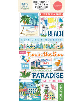 Carta Bella Beach Town 6x13 Inch Chipboard Words & Phrases (CBBT427022) Carta Bella Beach Town 6x13 Inch Chipboard Words & Phrases (CBBT427022)