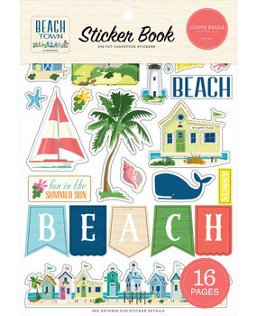Carta Bella Beach Town Sticker Book (CBBT427029) Carta Bella Beach Town Sticker Book (CBBT427029)